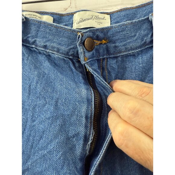 Universal Threads Jeans Womens Size 18/32R Blue Relaxed Wide Leg High Waisted - Picture 4 of 6